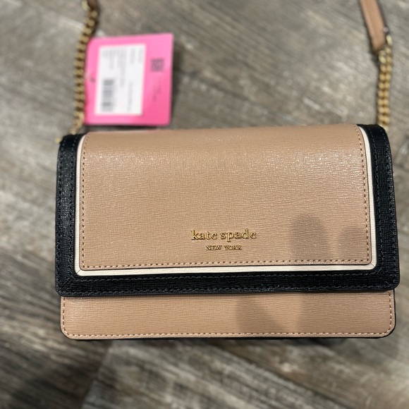 Kate Spade Beige and Black Crossbody Bag - Picture 3 of 4
